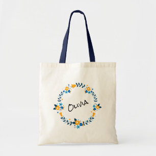 Tote Bag Couronne florale