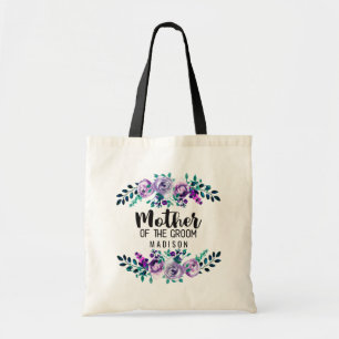 Tote Bag Couronne florale de menthe et de violet pour la mè