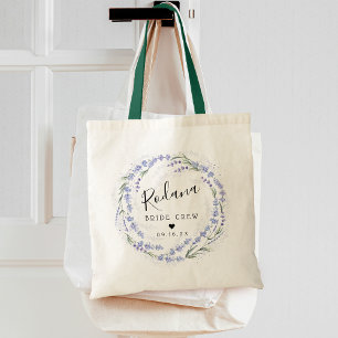 Tote Bag Couronne rustique de lavande pour l'équipe de la m