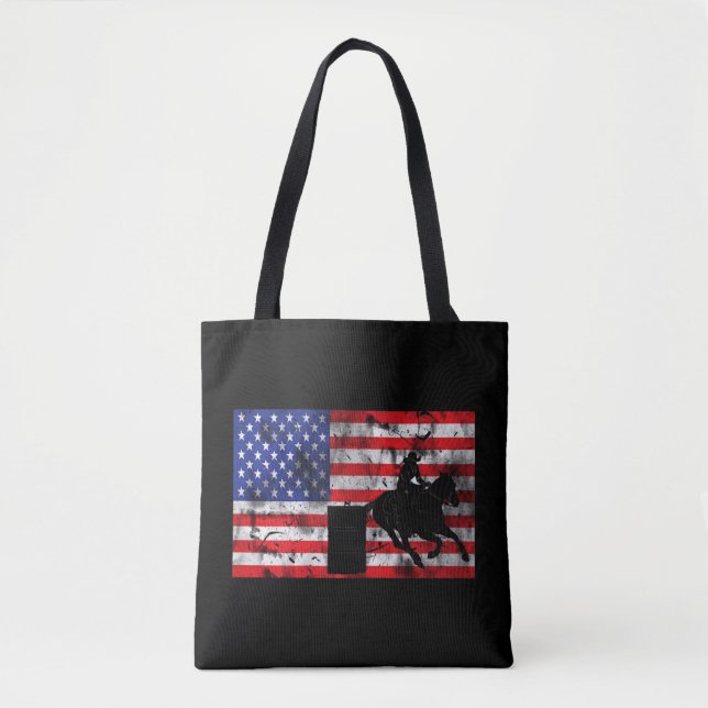 Tote Bag Course de barils afro-américaine (Devant)