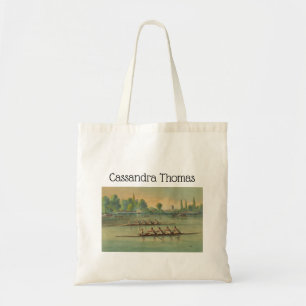 Tote Bag Course de bateau de course de l'équipage vintage R