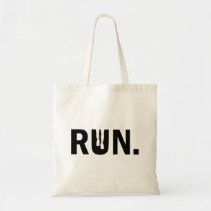 Tote Bag Course de silhouette pour le marathon de coureur