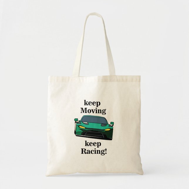 Tote Bag Course de voitures de course Anniversaire de coure (Devant)