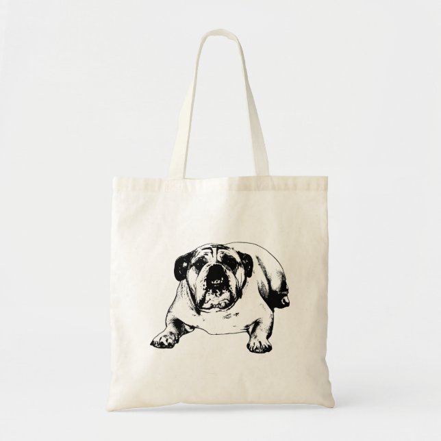 Tote Bag Courses approuvées par le bouledogue (Devant)