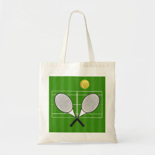 Tote Bag court de tennis et RACKETS DE TENNIS