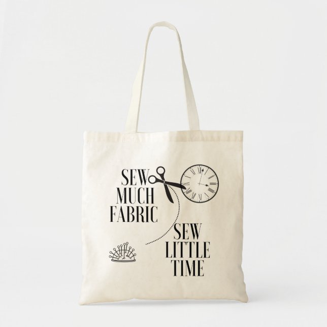 Tote Bag Cousez peu d'heure Fourre-tout (Devant)