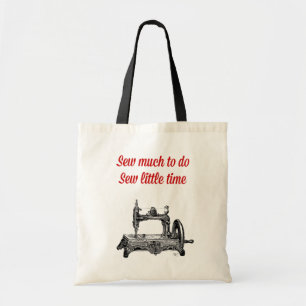 Tote Bag Cousez peu d'illustration de temps