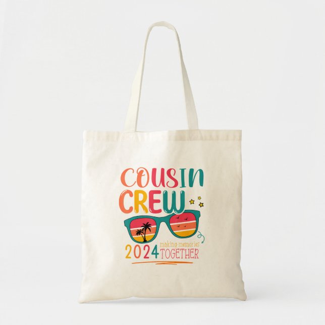 Tote Bag Cousin Crew 2024 Réunion de famille Faire des souv (Devant)