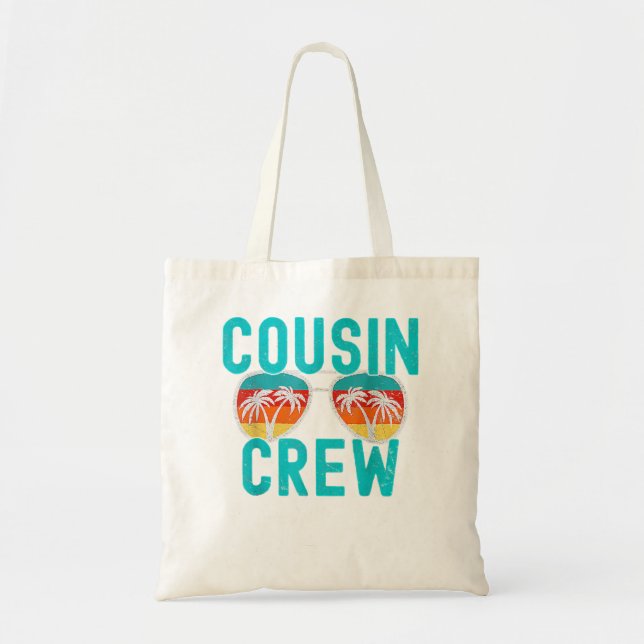 Tote Bag Cousin Crew Famille Vacances Été Plage de vacances (Devant)