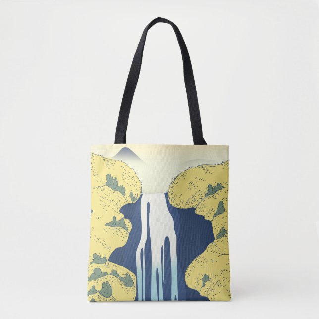 Tote Bag Coussin de jetée Asiatique à Cascade (Devant)