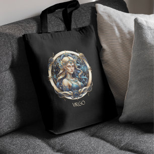 Tote Bag Coutume Blue Gold Celestial Virgin Imaginaire Virg