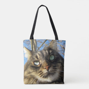 Tote Bag Coutume de chat de Kitty tout plus de - imprimez