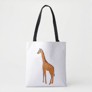 Tote Bag Coutume de dessin de girafe tout plus de -