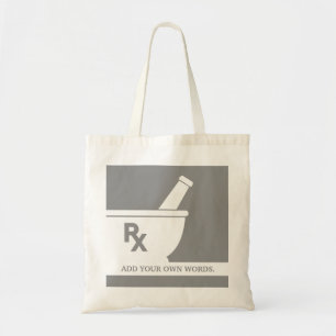 Tote Bag Coutume de mortier et de pilon de pharmacologie de