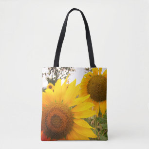 Tote Bag Coutume de photo de tournesols tout plus de -