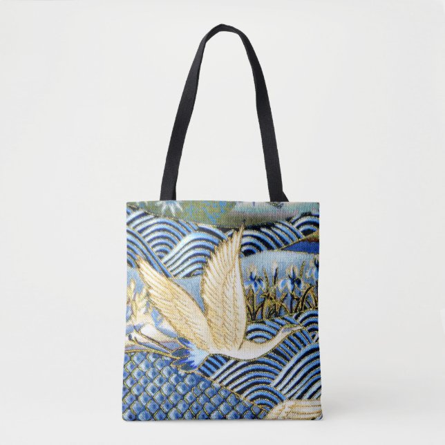Tote Bag Coutume japonaise de grue (Devant)
