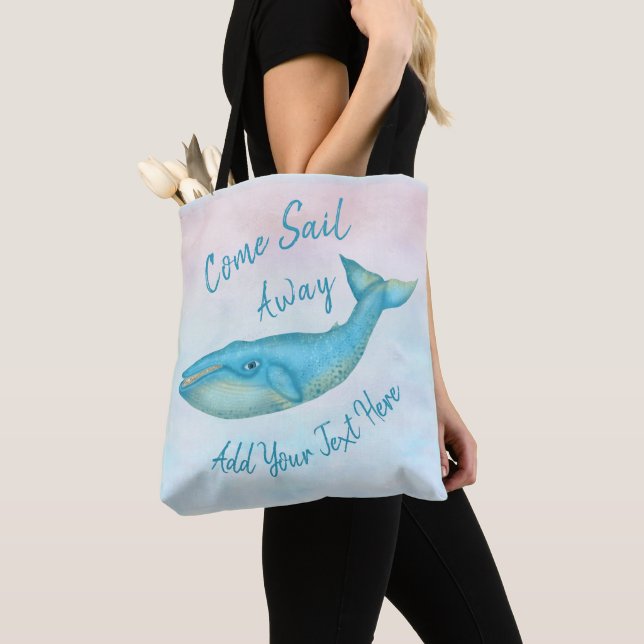 Tote Bag Coutume nautique loin | de plage de mer de baleine (De près)