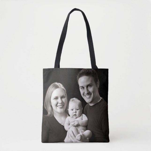 Tote Bag Coutume personnalisée votre propres photo et texte (Devant)