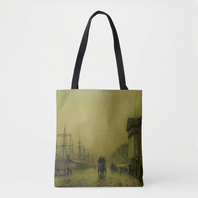 Tote Bag Coutumes H de docks de John Atkinson Grimshaw | (Devant)