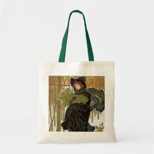Tote Bag Couverture Art Nouveau vintage de Noël de Scribner