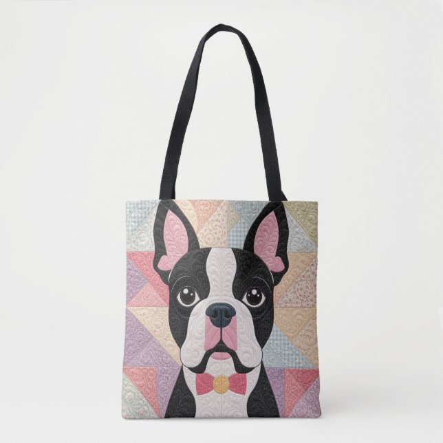 Tote Bag Couverture Boston Terrier (Devant)