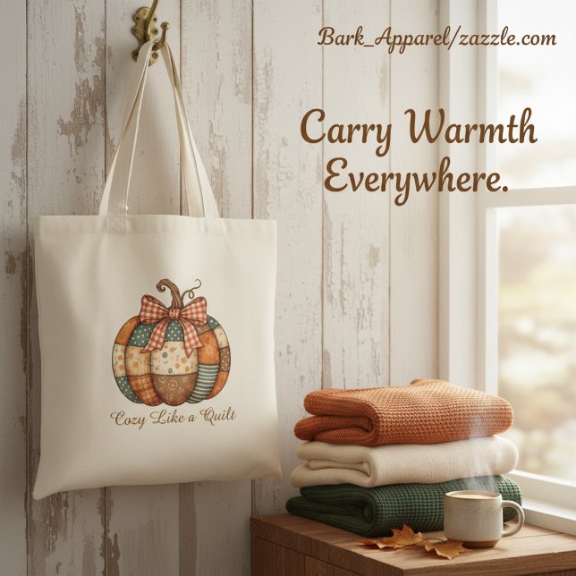 Tote Bag Couverture Chaude Citrouille - Vêtements et Cadeau (Créateur téléchargé)
