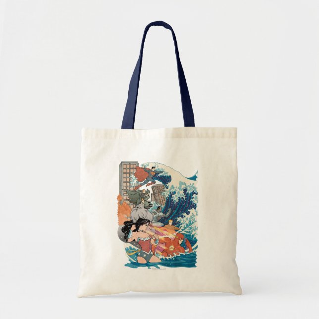 Tote Bag Couverture comique de la Ligue de Justice #15 Vari (Devant)