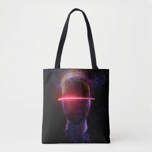 Tote Bag Cover black kaleidoscope abstract (Devant)