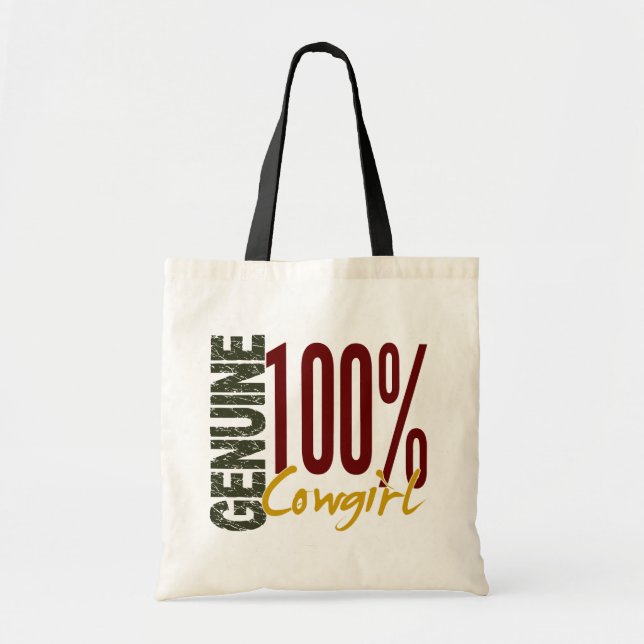 Tote Bag Cow-girl véritable (Devant)