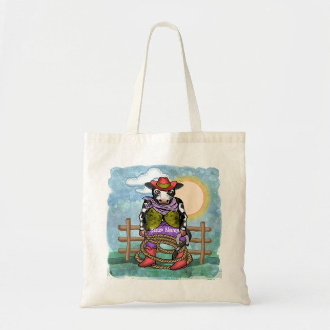 Tote Bag Cow Poke (Devant)