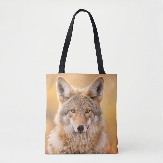 Tote Bag Coyote dans la nature (Devant)