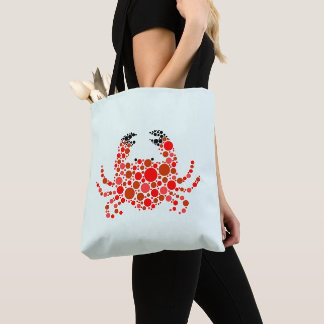 Tote Bag Crabe à points (De près)