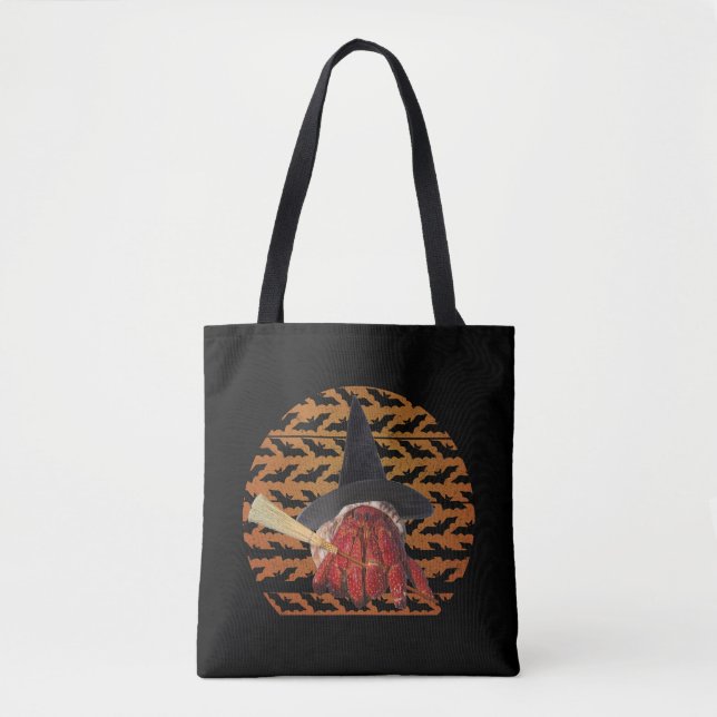 Tote Bag Crabe à sorcières Amusant Halloween Hermite Crabe  (Devant)