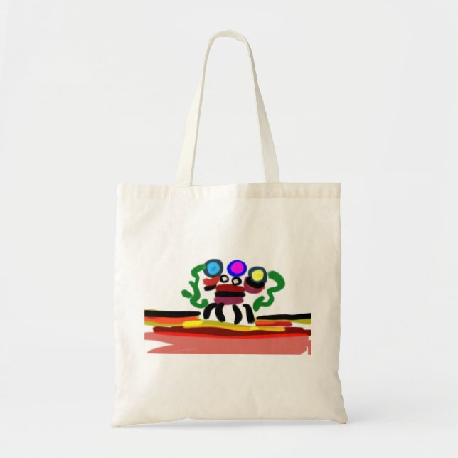 Tote Bag Crabe été déchiqueté  (Devant)