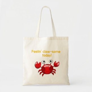 Tote Bag Crabe mignon et amusant pour les amoureux des océa