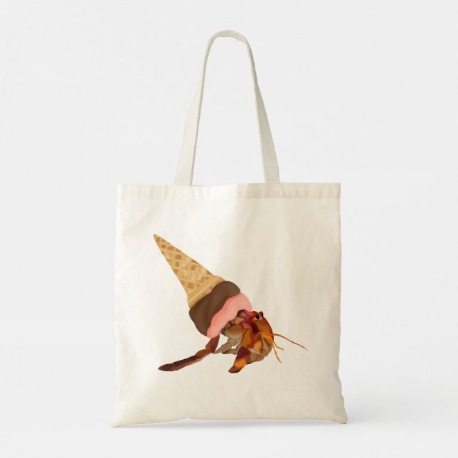 Tote Bag Crabe mignonne Hermite Avec Coquille De Cône De Cr (Dos)