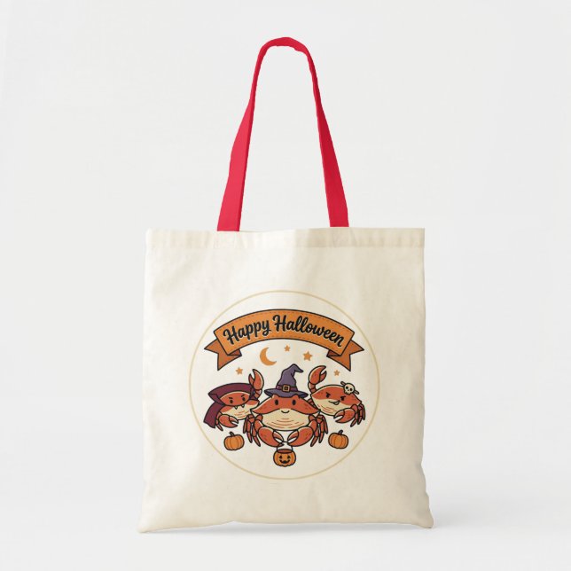 Tote Bag Crabs Joyeux Halloween (Devant)