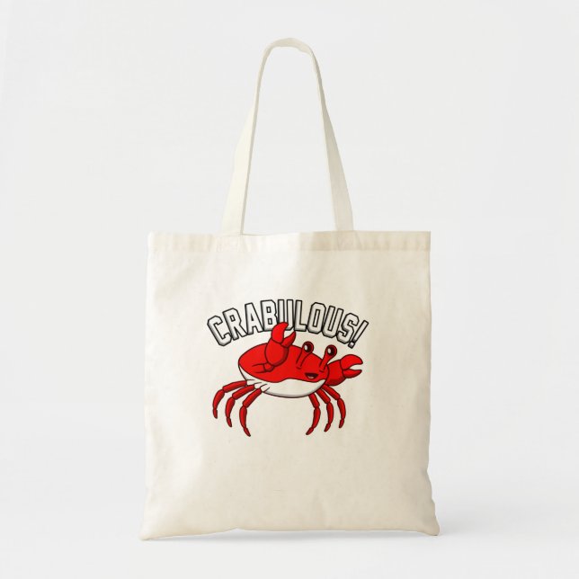 Tote Bag Crabulous Crabs Seafood Crabbing Crab Lobster (Devant)