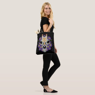 Tote Bag Crâne de l'Aster et de la Giraffe de septembre