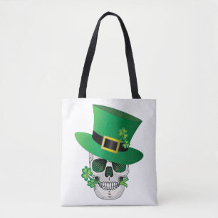 Tote Bag Crâne de Leprechaun irlandais
