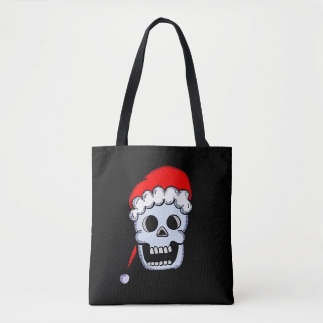 Tote Bag Crâne de Noël (Devant)
