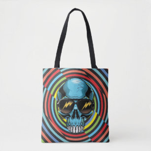 Tote Bag Crâne funky hypnotique 02