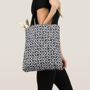Tote Bag Crâne gothique Crâne noir et blanc Motif design