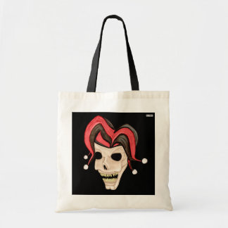 Tote Bag Crâne Jester maléfique (rouge)