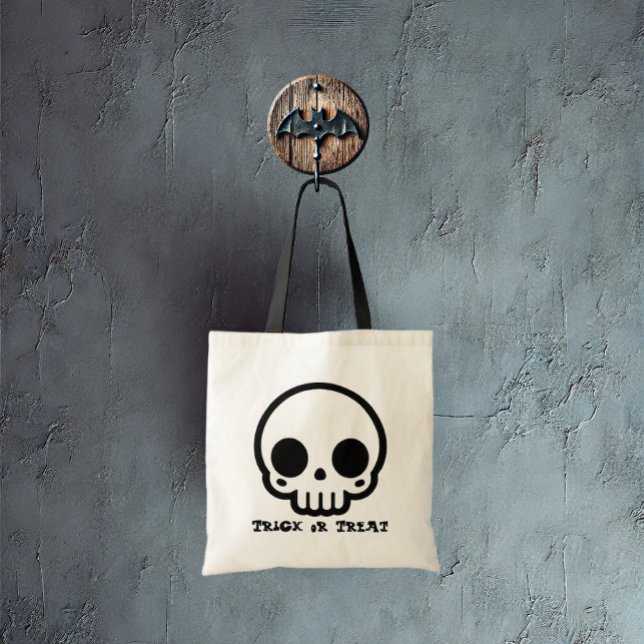 Tote Bag Crâne - Personnaliser Candy Fourre-tout (A spooky candy bag for your special child.)