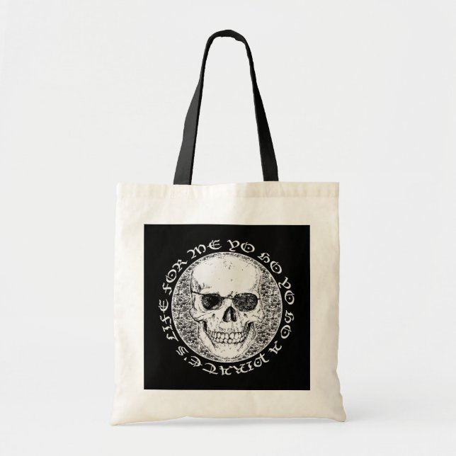 Tote Bag crâne pirate (Devant)