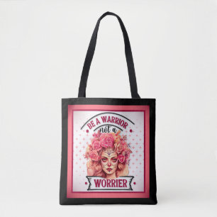 Tote Bag Crâne rose et joli sucre