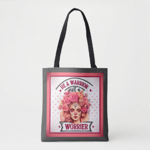 Tote Bag Crâne rose et joli sucre