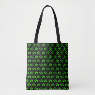 Tote Bag crâne vert néon