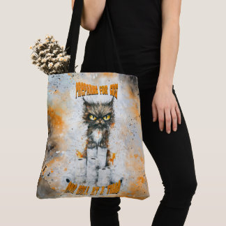 Tote Bag Cranky Cat Hoarding Pour Une Crise